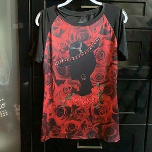 Cha Cha Chic Printed Rhinestone Embellished top